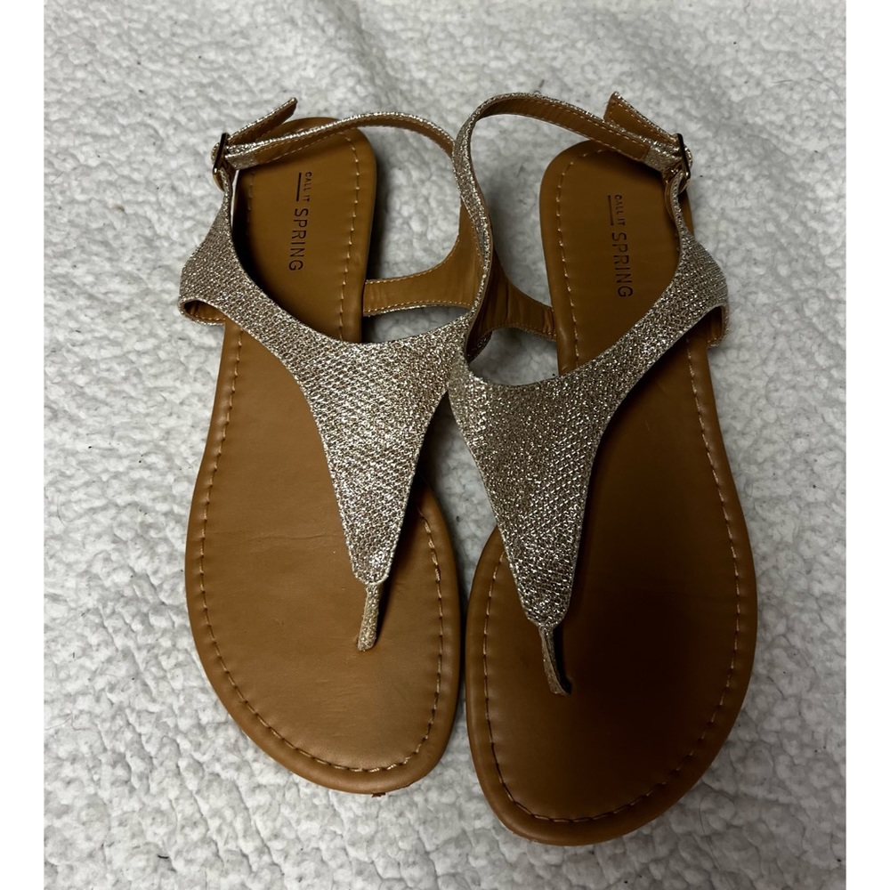Rose gold sandals